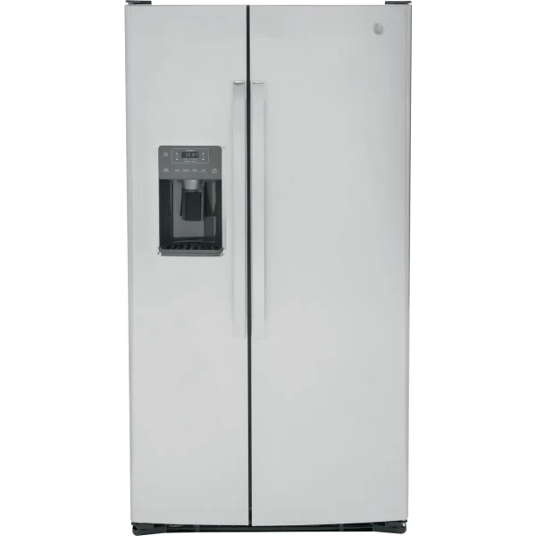 GE GSE25GYPFS 36 Inch Freestanding Side by Side Refrigerator