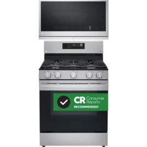 LG 2-Piece Kitchen Appliances Package with Gas Range and Over-the-Range Microwave - Stainless Steel