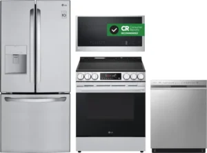 LG 2-Piece Kitchen Appliances Package with Gas Range and Over-the-Range Microwave - Stainless Steel
