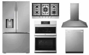 LG LGRECTWODWRH912 5 Piece Kitchen Appliances Package