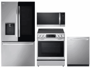LG LGRERADWMW21107  4 Piece Kitchen Appliances Package with French Door Refrigerator