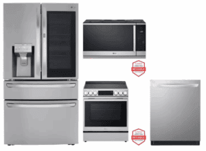 LG LGRERADWMW21322 4 Piece Kitchen Appliances Package