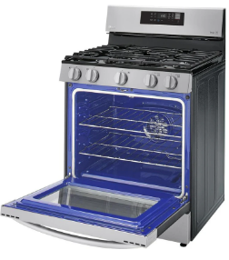 LG LRGL5823S 30 Inch Gas Smart Range with 5 Sealed Burners, 5.8 Cu. Ft. Convection Oven
