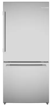 B33CM10SNS 33 Inch Counter-Depth Freestanding Bottom Freezer Refrigerator with 17.2 cu. ft. Total Capacity,