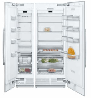 BSHREFFRZPR9051 Side-by-Side Column Set with 30 Inch Refrigerator and 18 Inch Freezer Panel Ready