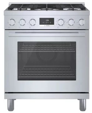 HDS8055U 30 Inch Freestanding Dual Fuel Range with 5 Sealed Burners, 3.9 cu. ft. Oven Capacity