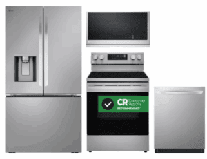 LG LGRERADWMW21330 4 Piece Kitchen Appliances Package