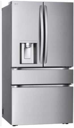 LG LF25G8330S 36 Inch Counter-Depth MAX™ 4-Door French Door Smart Refrigerator with 25 cu. ft