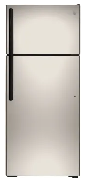 GE GTE18DCNRSA 28 Inch Top Freezer Refrigerator with 17.5 Cu. Ft. Capacity