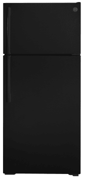 GE GTS18DTNRBB 28 Inch Top Freezer Refrigerator with 17.5 Cu. Ft. Capacity  and Star-K Certified: Black