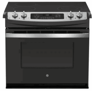 GE JD630STSS 30 Inch Drop-In Electric Range with 4 Smoothtop Elements, 4.4 cu. ft. Oven Capacity : Stainless Steel/Gray