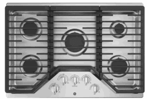 GE JGP5030SLSS 30 Inch Gas Cooktop with 5 Sealed Burners : Stainless Steel