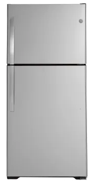 GE GTS22KYNRFS 33 Inch Top Freezer Refrigerator with 21.9 Cu. Ft. Capacity : Stainless Steel