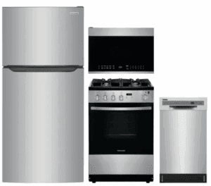 FRRERADWMW888962095  4 Piece Kitchen Appliances Package with Top Freezer Refrigerator