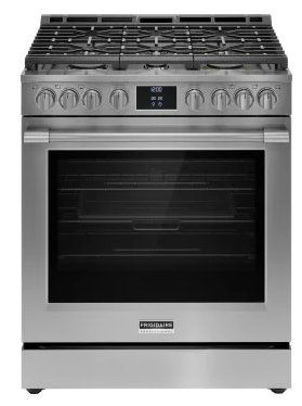 Frigidaire Professional Series PCFG3080AF 30 Inch Slide-In Gas Range with 6 Sealed Burners, 6.0 cu. ft. Convection Oven,