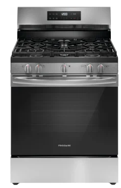 Frigidaire FCRG3062AS 30 Inch Freestanding Gas Range with 5 Sealed Burners, 5.1 cu. ft. Oven Capacity