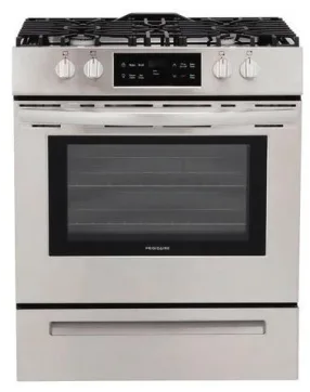 Frigidaire FFGH3051VS 30 Inch Front Control Gas Range with 4 Sealed Burners, 5 cu. ft. Oven Capacity
