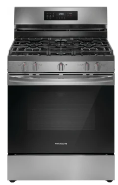 Frigidaire FCRG3083AS 30 Inch Freestanding Gas Range with 5 Sealed Burners, 5.1 cu. ft. Convection Oven