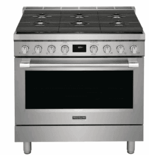 Frigidaire Professional Series PCFD3670AF 36 Inch Freestanding Dual Fuel Range with 6 Sealed Burners, 4.4 Cu. Ft. Oven Capacity, Dual Fan Convection