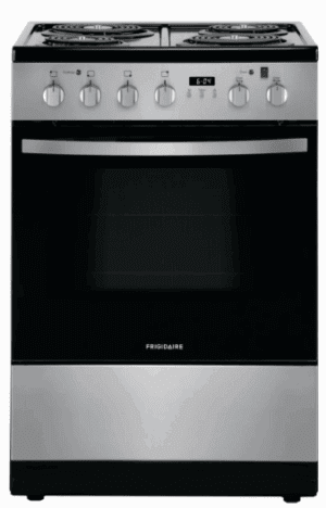 Frigidaire FFEH2422US 24 Inch Freestanding Electric Range with 4 Coil Elements, 1.9 Cu. Ft. Capacity Oven