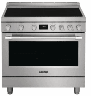 Frigidaire Professional Series PCFI3670AF 36 Inch Freestanding Induction Range with 5 Smoothtop Elements, 4.4 cu. ft. Convection Oven