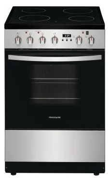 Frigidaire FCFE2425AS 24 Inch Freestanding Electric Range with 4 Smoothtop Elements, 1.9 cu. ft. Oven Capacity