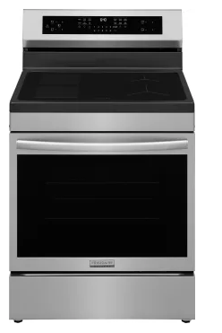 Frigidaire Gallery Series GCRI3060BF 30 Inch Freestanding Induction Range with 4 Elements, 5.3 Cu. Ft. Oven Capacity, Total Convection