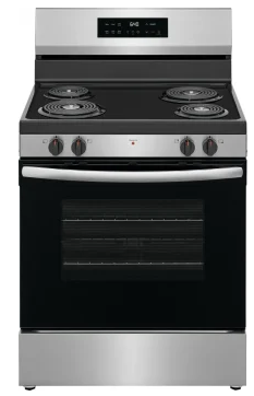 Frigidaire FCRC3022BS 30 Inch Freestanding Electric Range with 4 Coil Elements, 5.3 cu. ft. Oven Capacity