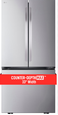 LG LF21G6200S 33 Inch Smart Counter Depth MAX French Door Refrigerator with 21 Cu. Ft. Capacity, Wi-Fi Enabled, SmartDiagnosis™