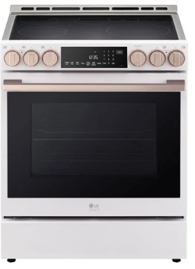 LG Studio LSIS6338FE 30 Inch Smart Slide In Induction Range with 5 Induction/Radiant Elements, 6.3 Cu. Ft