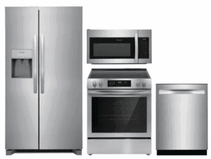 FRRERADWMW4523  4 Piece Kitchen Appliances Package with Side-by-Side Refrigerator