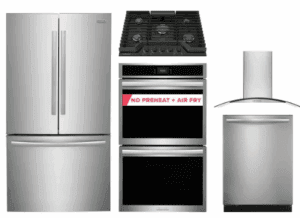 FRRECTWODWRH450  5 Piece Kitchen Appliances Package with French Door Refrigerator