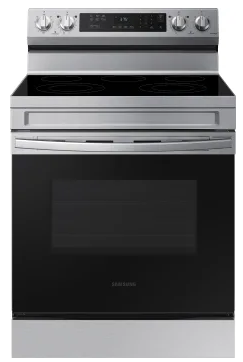NE63A6311SS 30 Inch Freestanding Electric Smart Range with 5 Smoothtop Burners, 6.3 Cu. Ft. Capacity, Storage Drawer, Hidden Bake Element,
