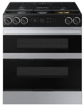 NSY6DG8550SR 30 Inch Slide-In Dual Fuel Smart Range with 5 Sealed Burners, 6.3 cu. ft. Flex Duo™