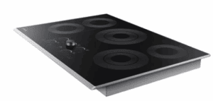 NZ30K7570RS 30 Inch Electric Cooktop with 5 Radiant Heating Elements, Rapid Boil, Simmer/Melt Burners, Dishwasher Safe Blue LED-Illuminated Knobs, Wi-Fi Connectivity and Hot Surface Indicator Light: Stainless Steel Trim