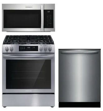 FFRMD04032502 4 Piece Kitchen Appliances Package with Bottom Freezer Refrigerator - Image 3