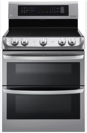 LG LDEL7324SE 30 Inch Double Electric Oven Range with 5 Radiant Heating Elements, 7.3 cu. ft.