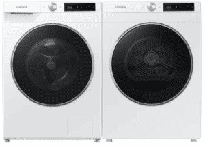 SAWADREW6900 Side-by-Side Front Load Washer and Electric Dryer Set in White