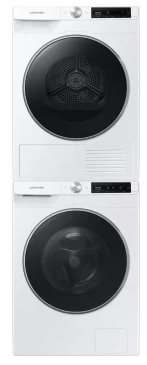 SAWADREHW6901 Stacked Front Load Washer and Electric Dryer Set in White