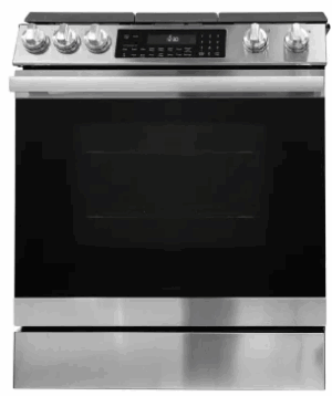 SSG3065JS 30 Inch Slide-In Gas Range with 5 Sealed Burners, 6.1 Cu.Ft. Capacity, Air Fry, Convection Bake