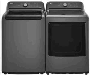 LG LGWADRECM6105 Side-by-Side Top Load Washer and Electric Dryer