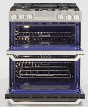 LG Signature Series LUTD4919SN 30 Inch Slide-In Dual Fuel Smart Range with 5 Sealed Burners
