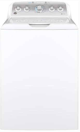 GE GEWADREW5001 Side-by-Side Top Load Washer and Electric Dryer Set in White - Image 3