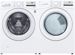 LG LGWADRGW03 Side-by-Side Front Load Washer and Gas Dryer