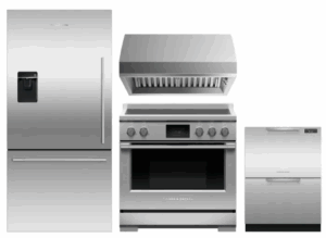 FPRERADWRH6827  4 Piece Kitchen Appliances Package with Bottom Freezer Refrigerator, Induction Range and Dishwasher in Stainless Steel