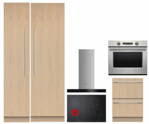 FPWORHCTDWREFR10  6 Piece Kitchen Appliances Package with Dishwasher and Column Refrigerator in Stainless Steel