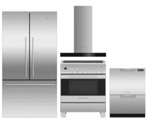 FPRERADWRH6717  4 Piece Kitchen Appliances Package with French Door Refrigerator, Electric Range and Dishwasher in Stainless Steel