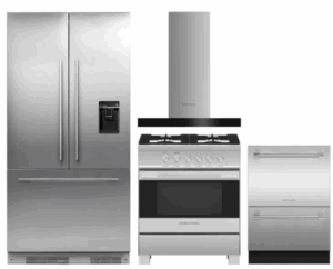 FPRERADWRH6644  4 Piece Kitchen Appliances Package with French Door Refrigerator, Gas Range and Dishwasher in Panel Ready