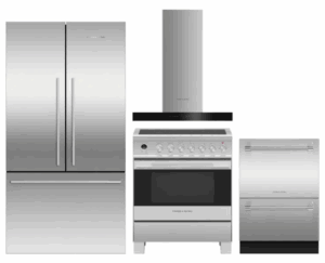 FPRERADWRH6631  4 Piece Kitchen Appliances Package with French Door Refrigerator, Induction Range and Dishwasher in Stainless Steel