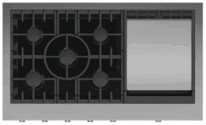 CPV3485GDN 48 Inch Gas Rangetop with Built-In Griddle, 5 Sealed Dual Flow Burners